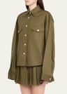 burns oversized button down shirt
