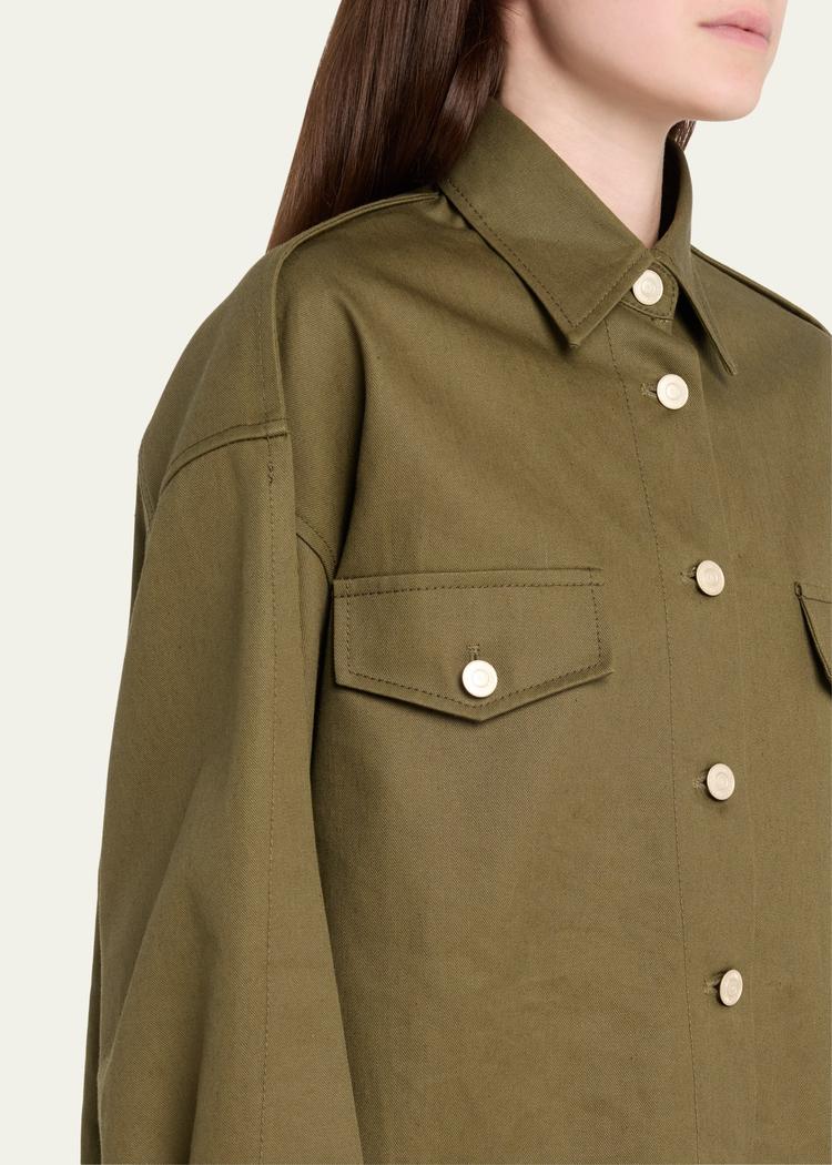 burns oversized button down shirt