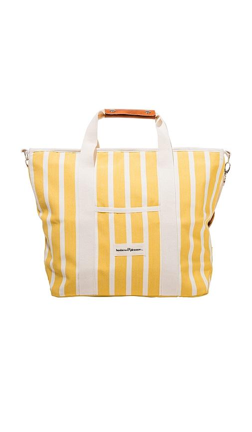 business & pleasure co. cooler tote bag in yellow.