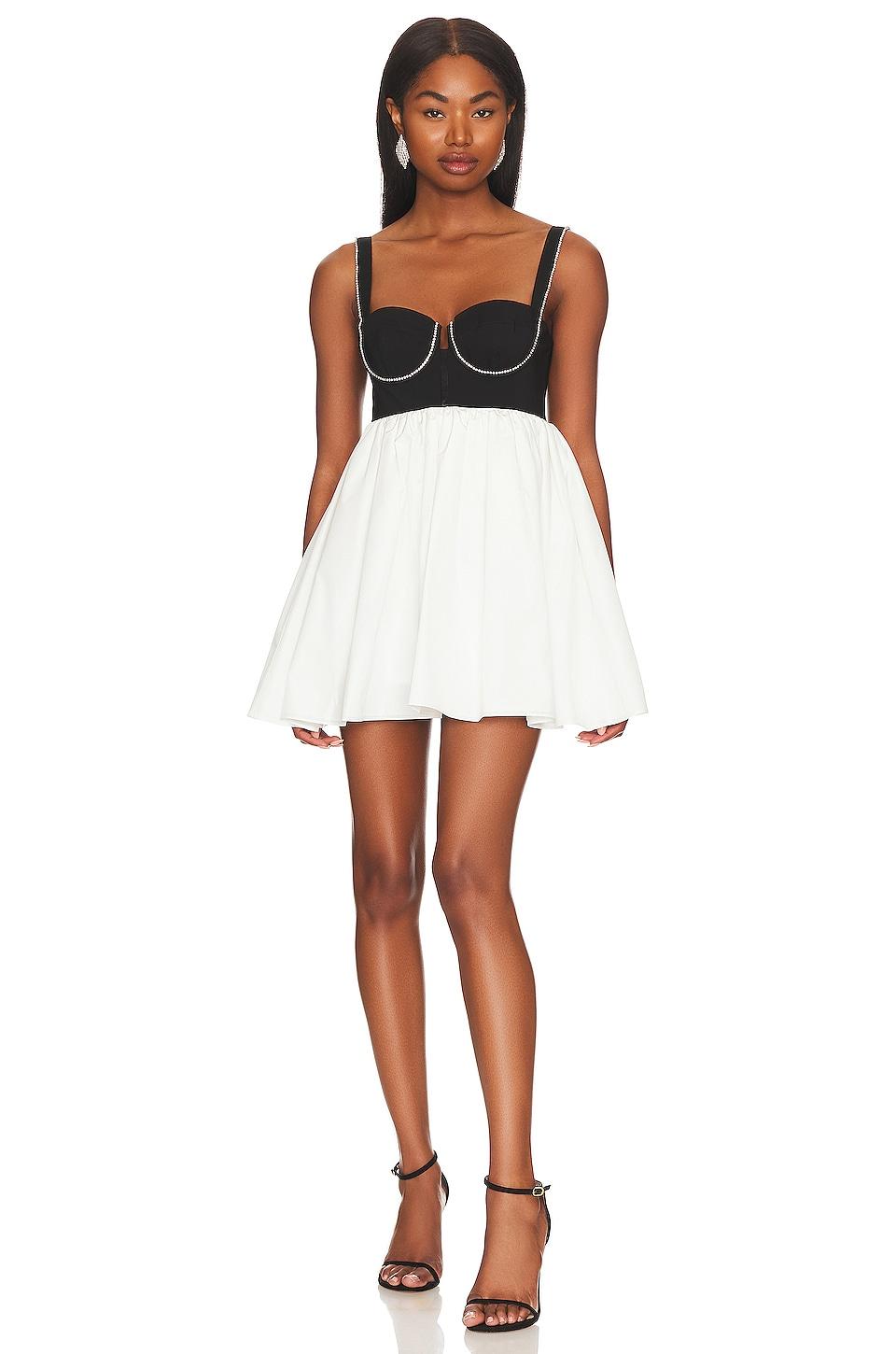 bustier babydoll mini dress