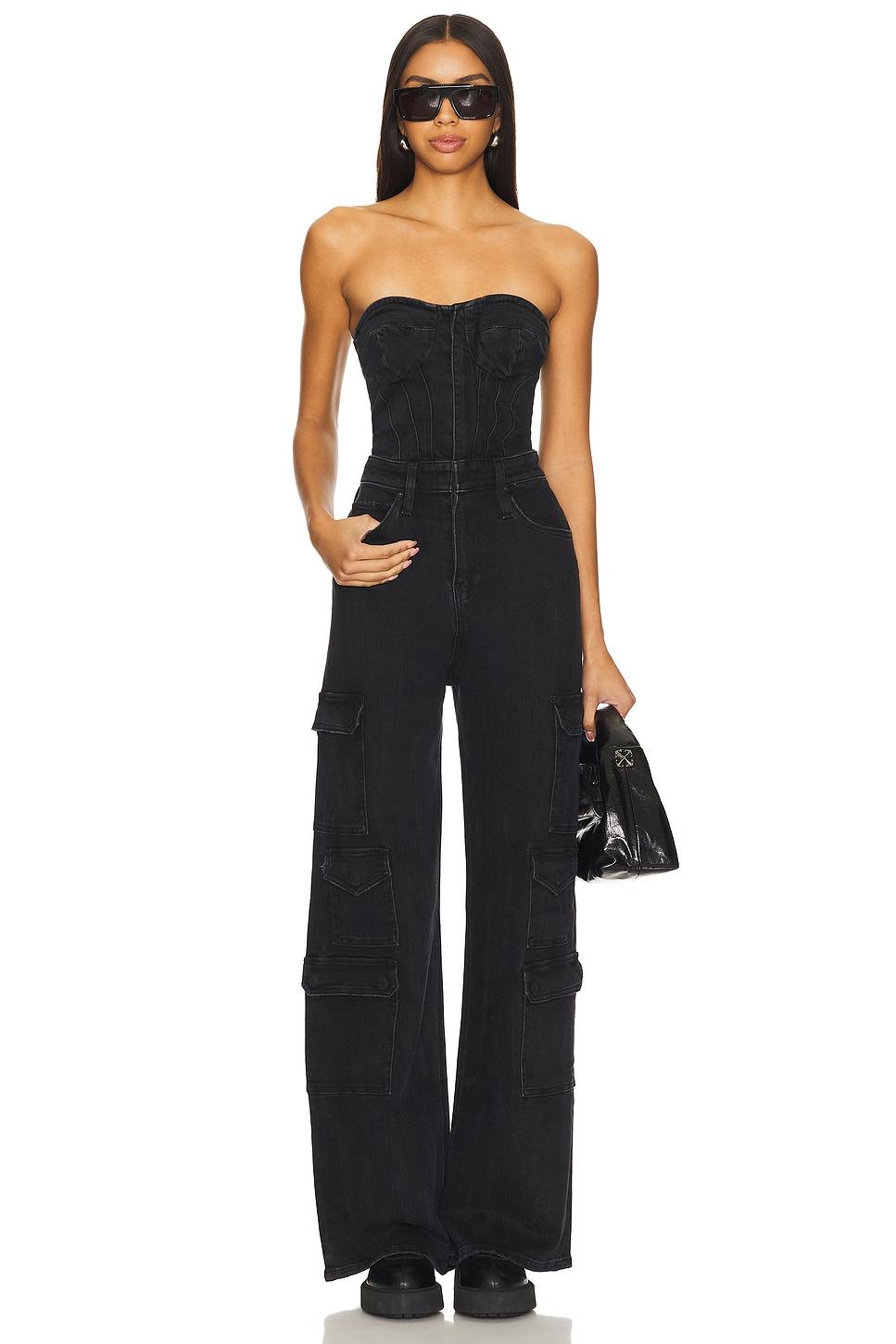 bustier cargo jumpsuit