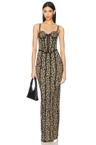 bustier maxi dress