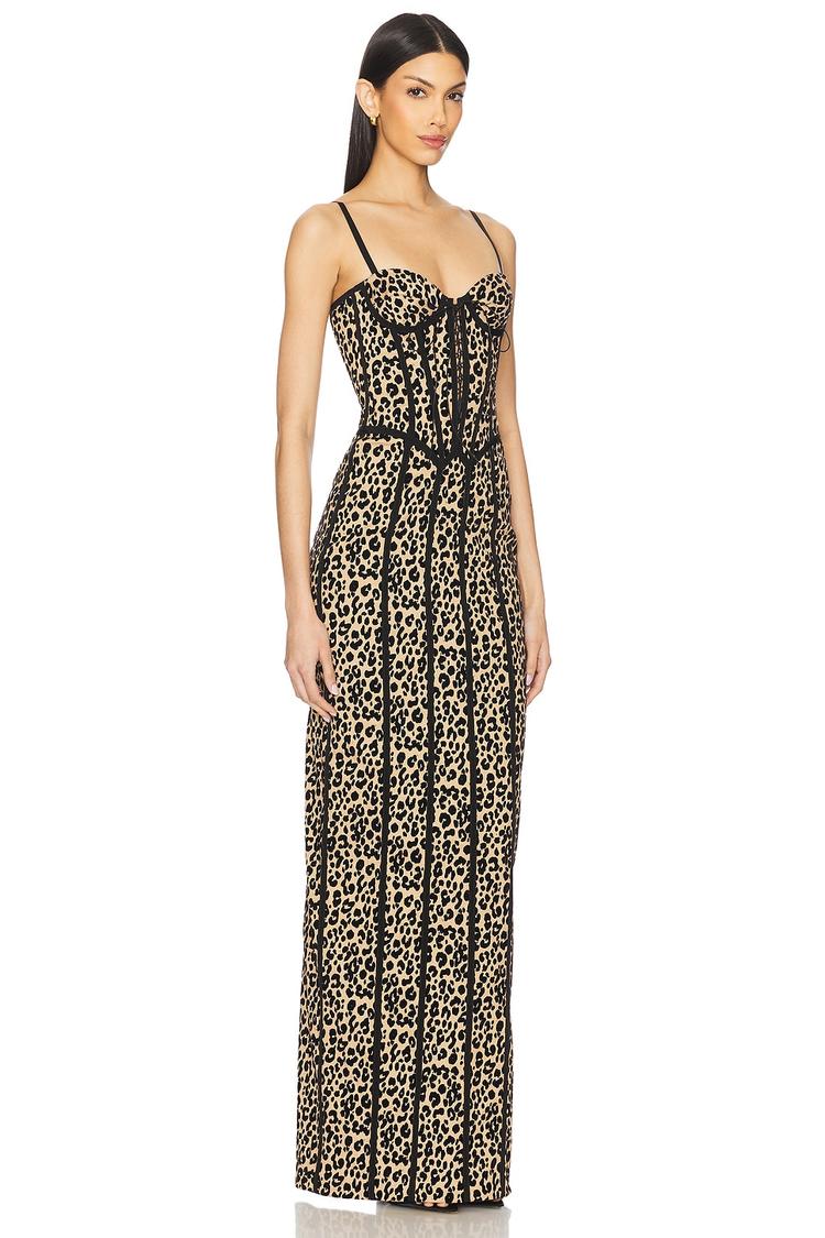 bustier maxi dress