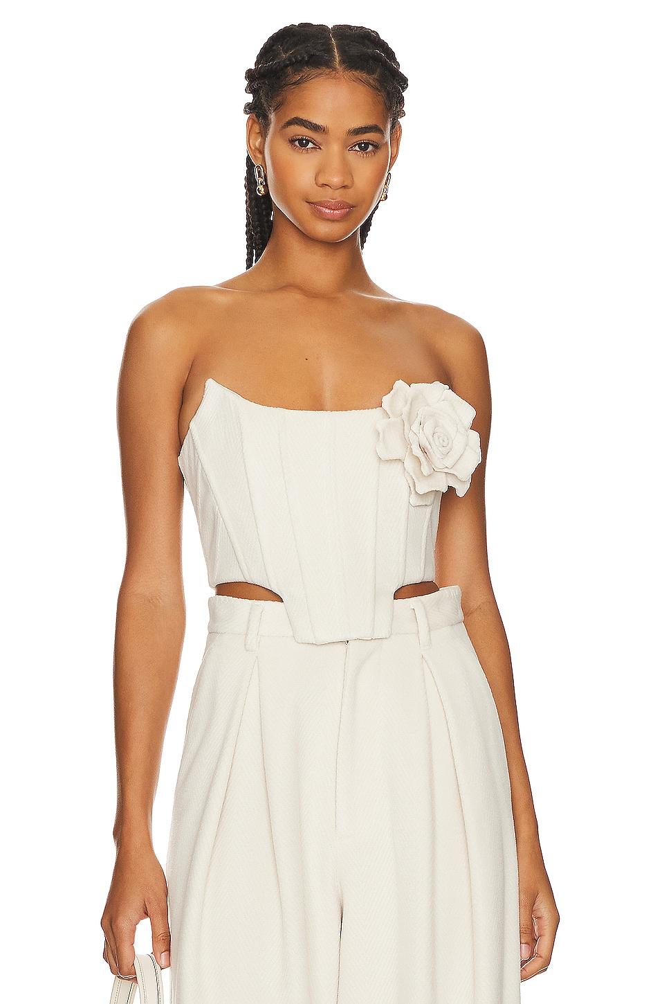 bustier with rose