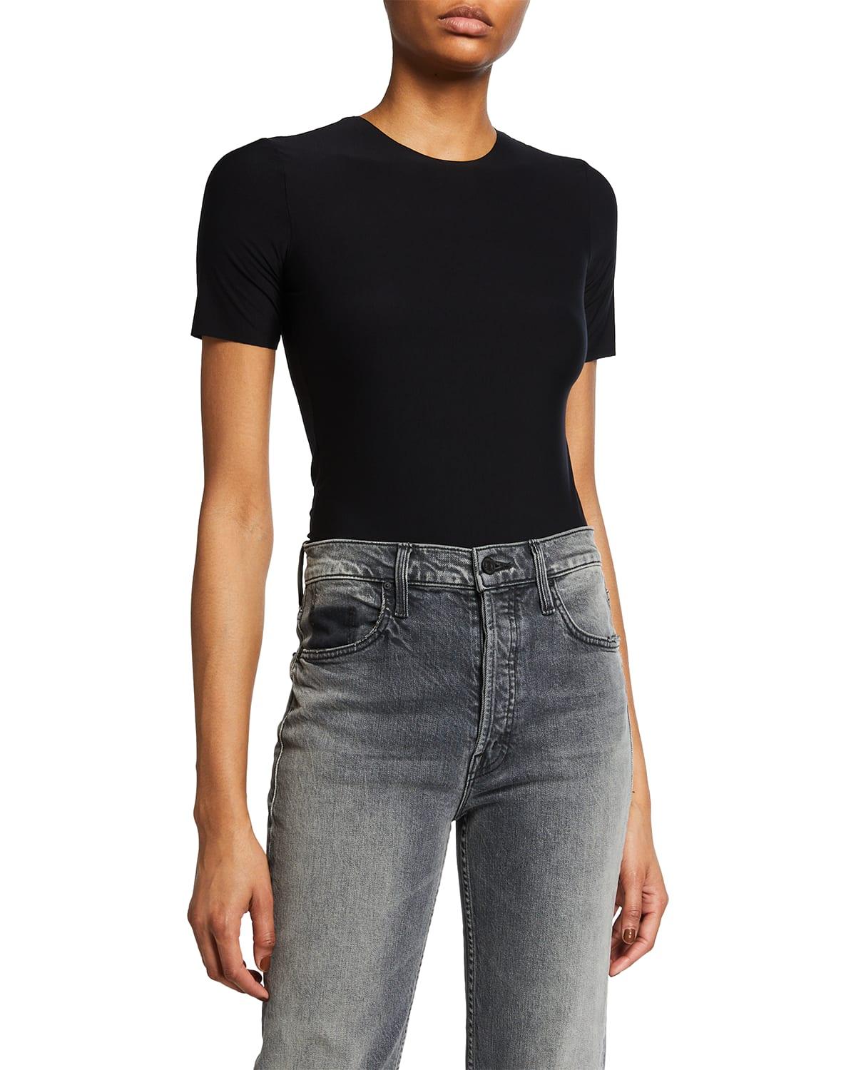 butter short-sleeve crewneck bodysuit