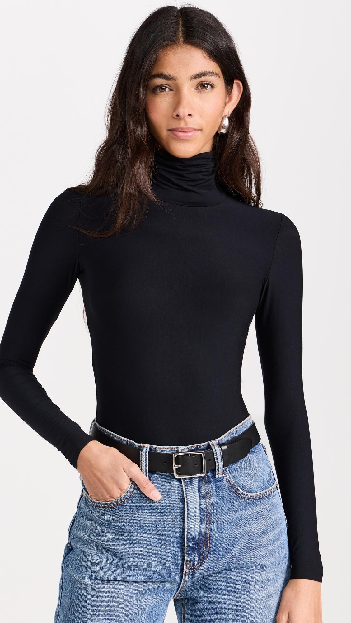 butter turtleneck bodysuit