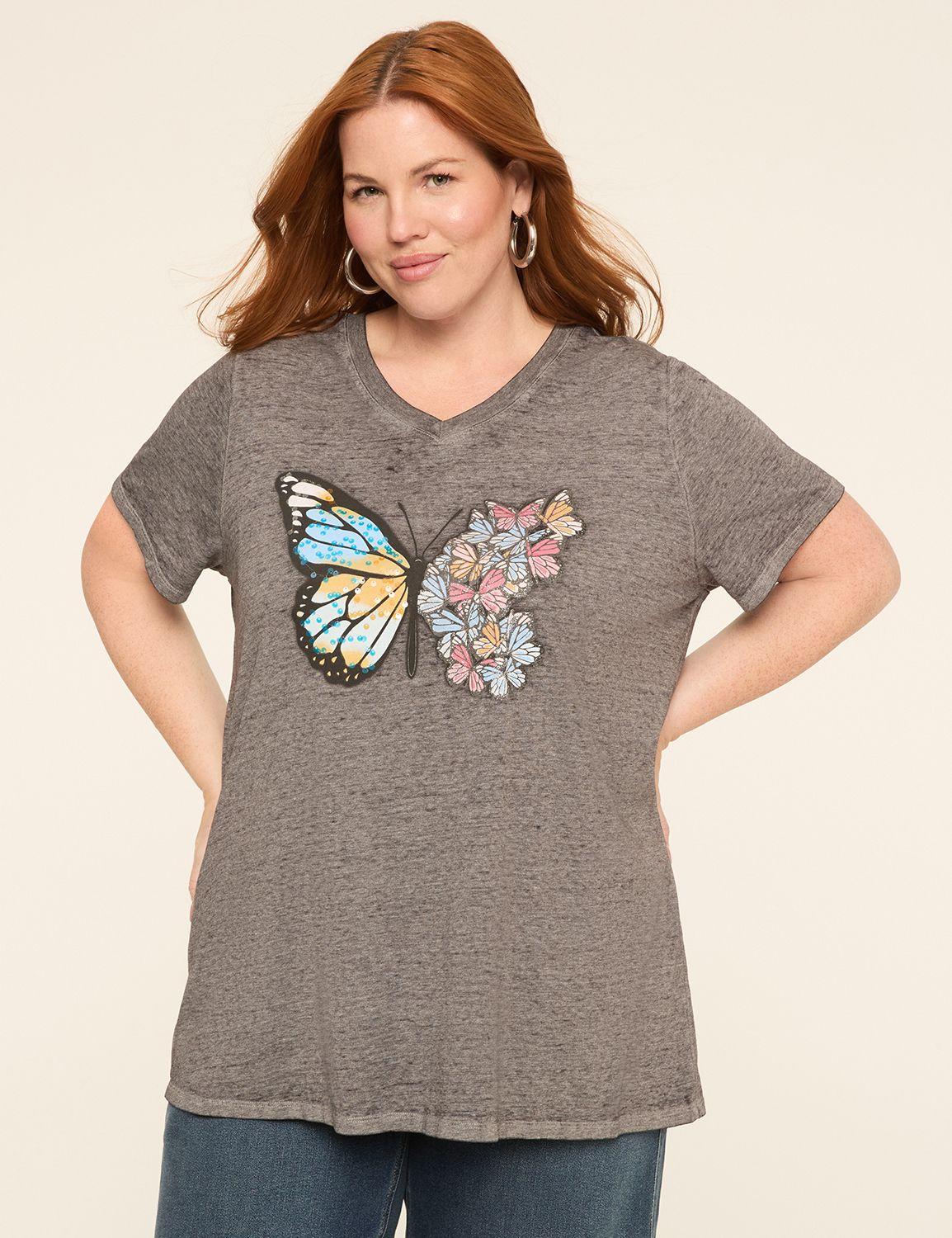 butterfly graphic tee