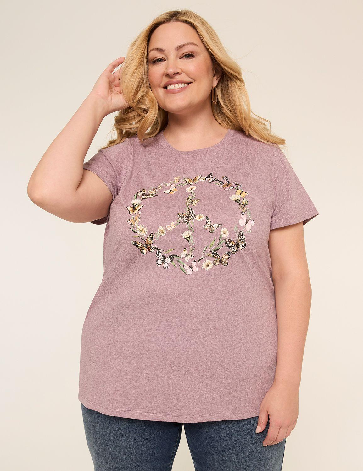 butterfly peace graphic tee