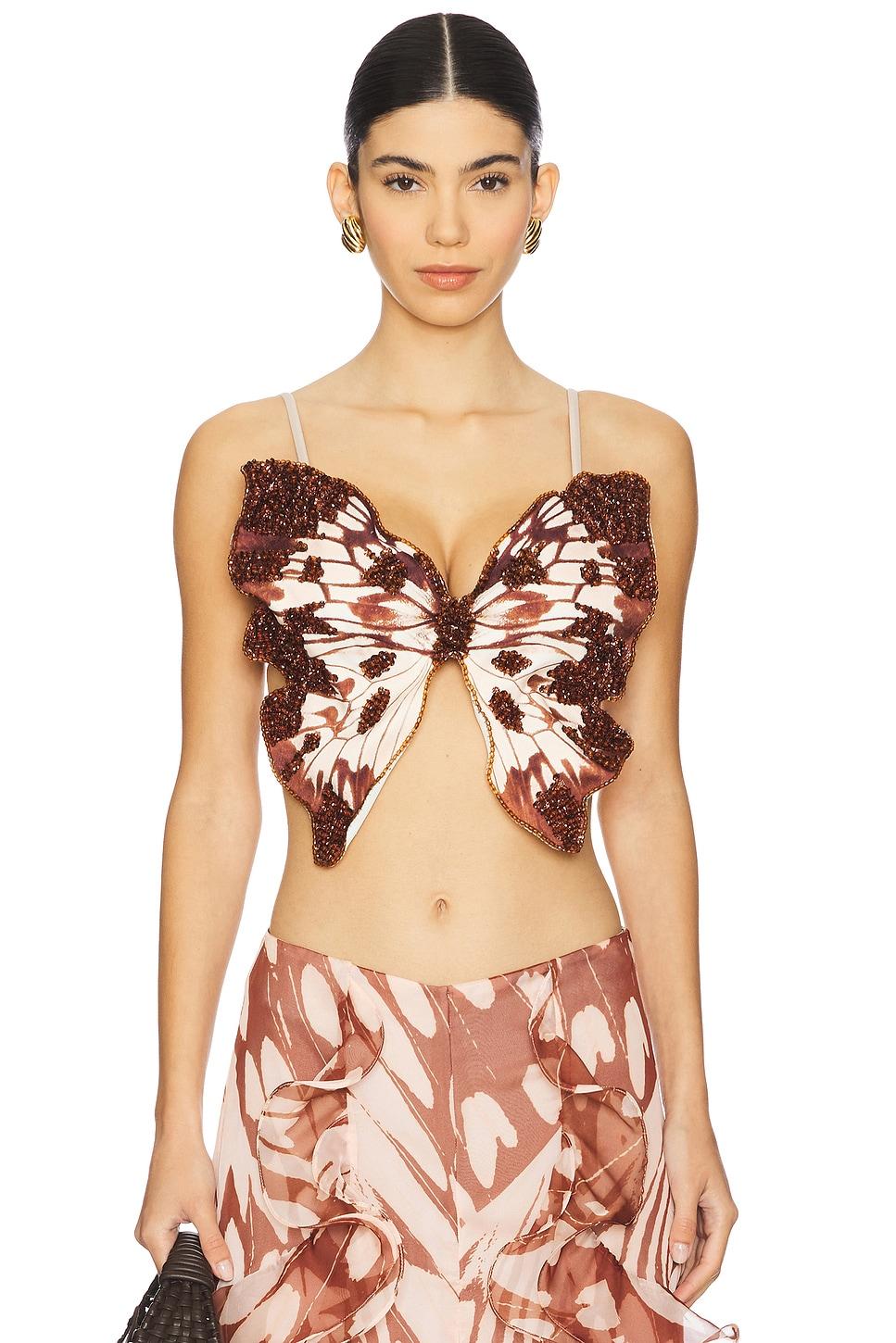 butterfly printed top