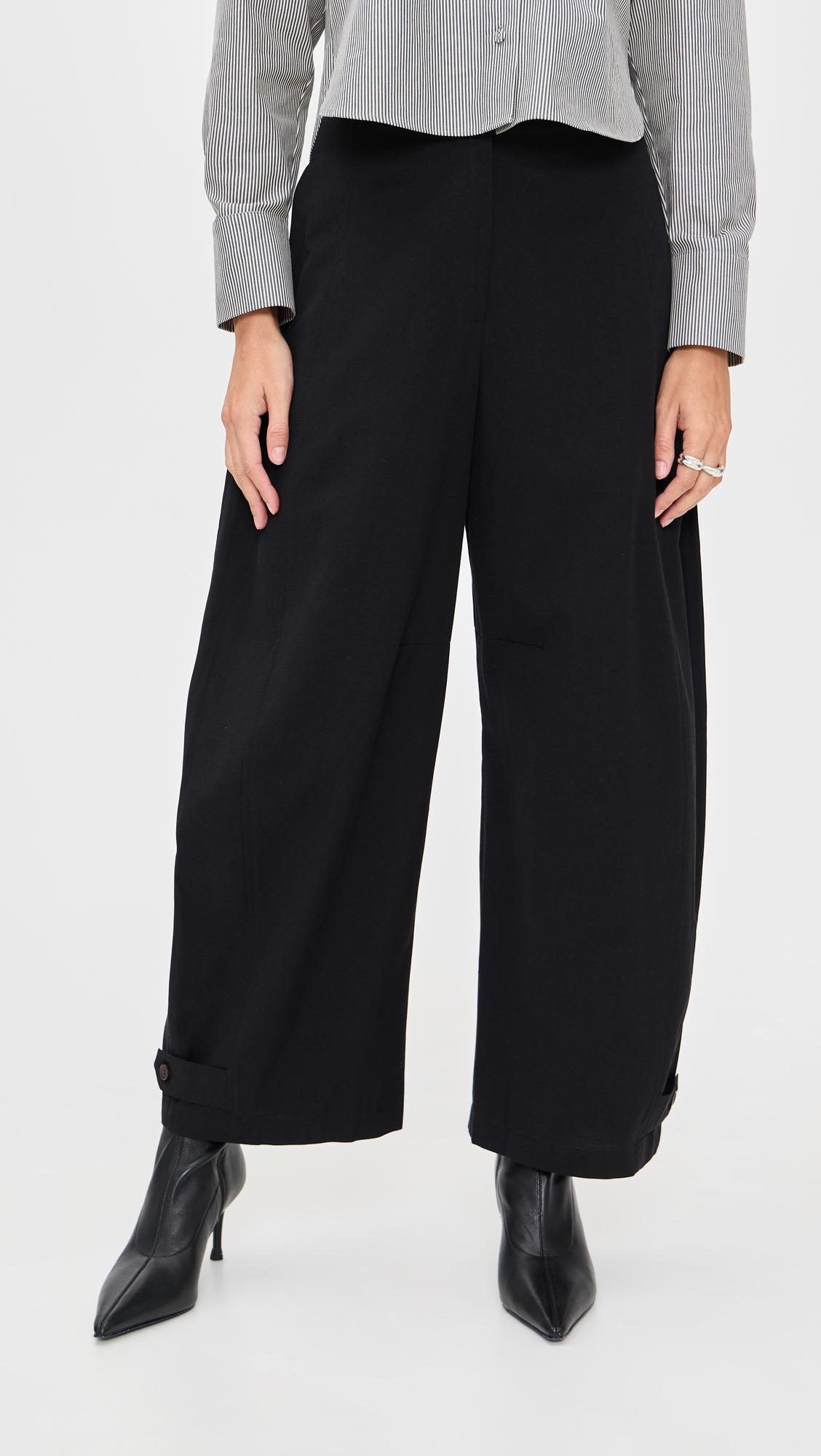 button cuff pants