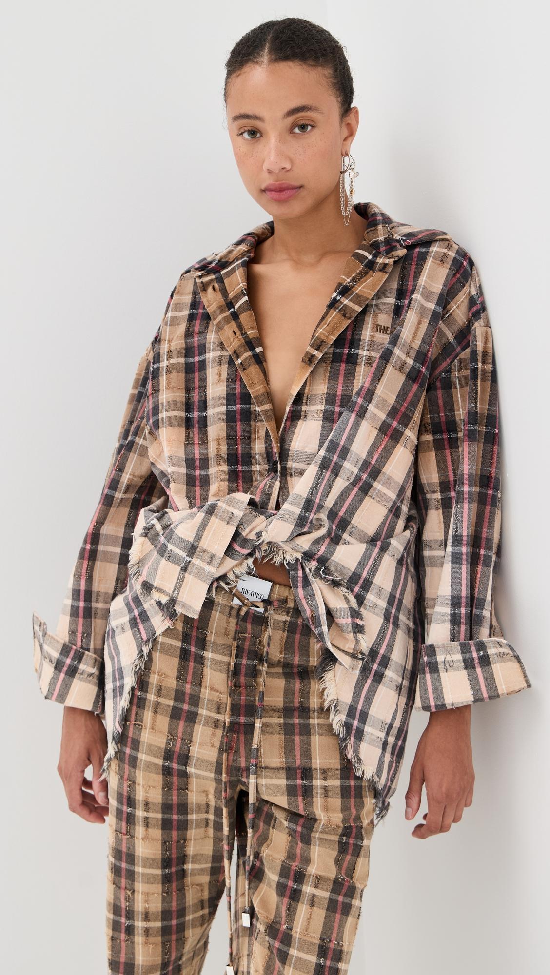 button down flannel shirt