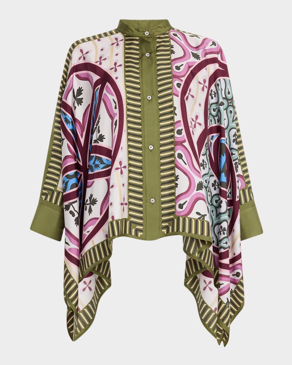 button-down foulard shirt