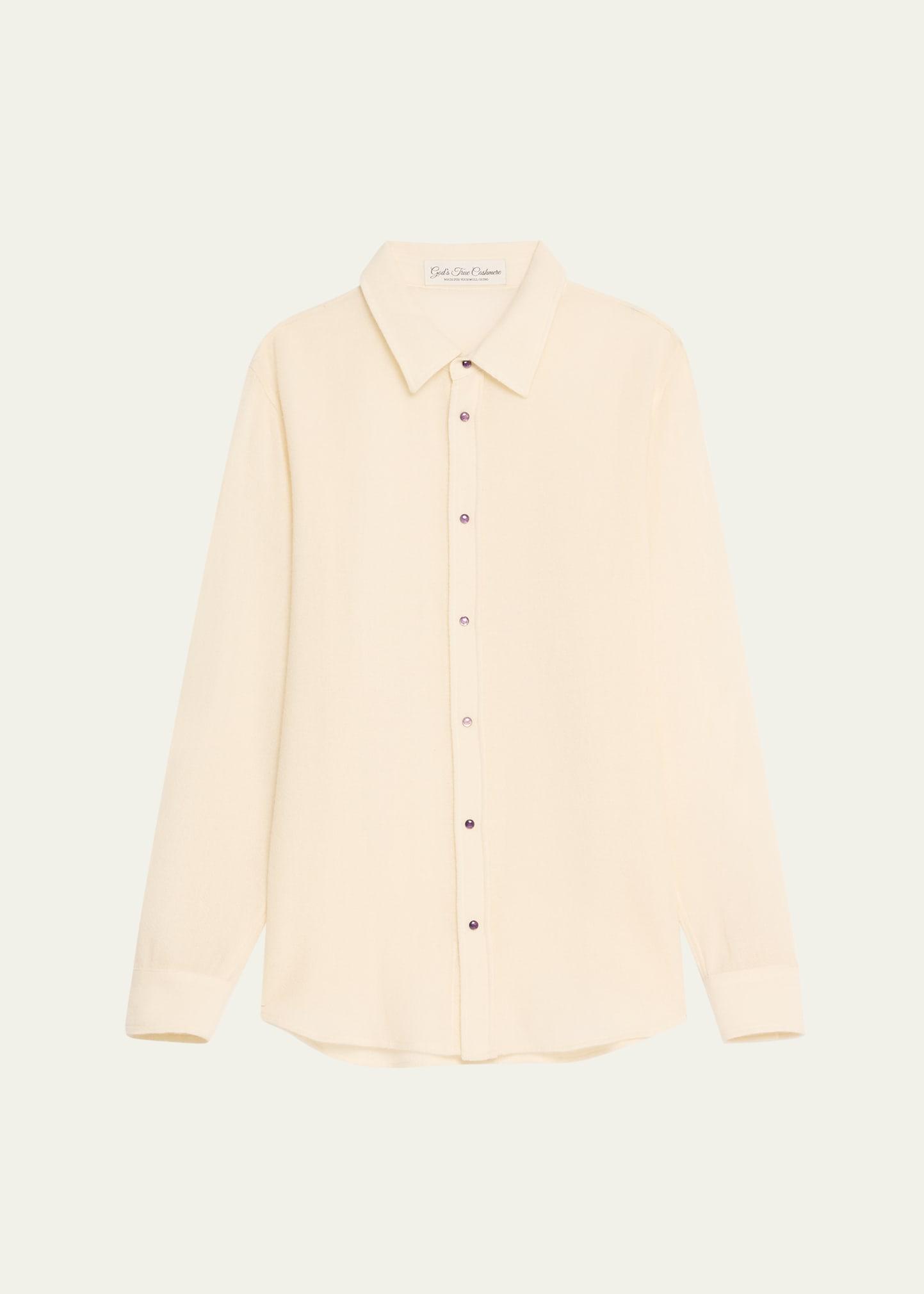 button down gauze solid shirt