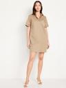 button-down mini shirt dress