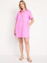 button-down mini shirt dress
