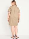 button-down mini shirt dress