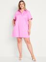 button-down mini shirt dress