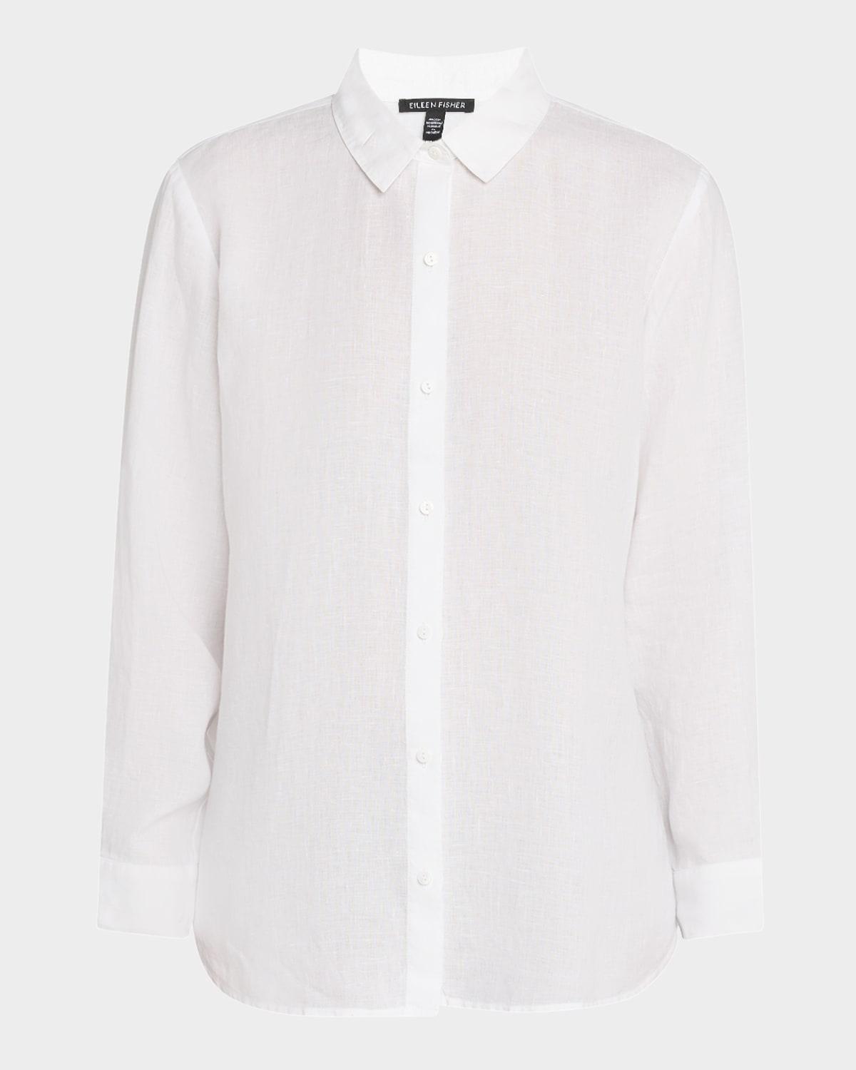 button-down organic linen shirt