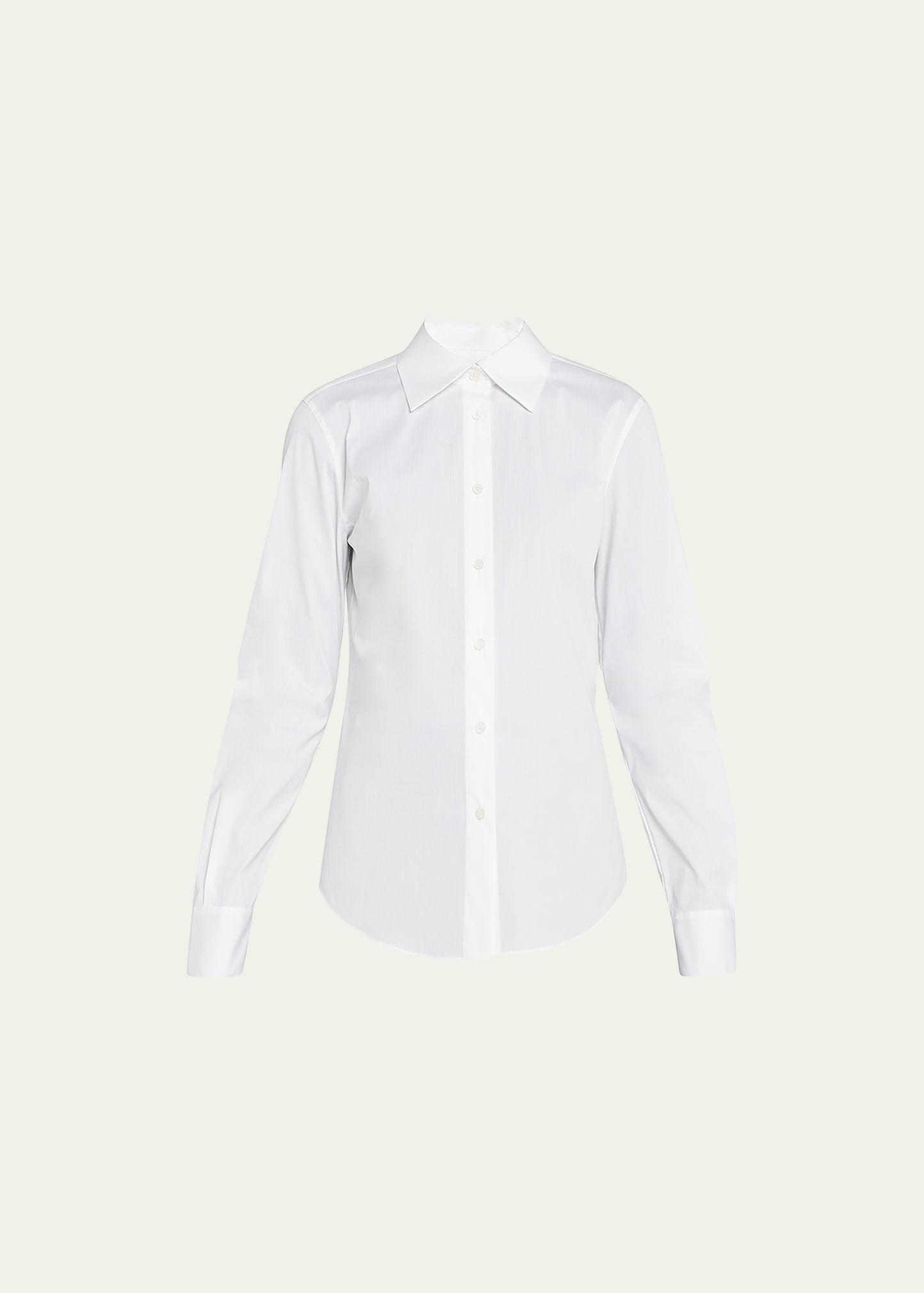 button-down spread-collar shirt