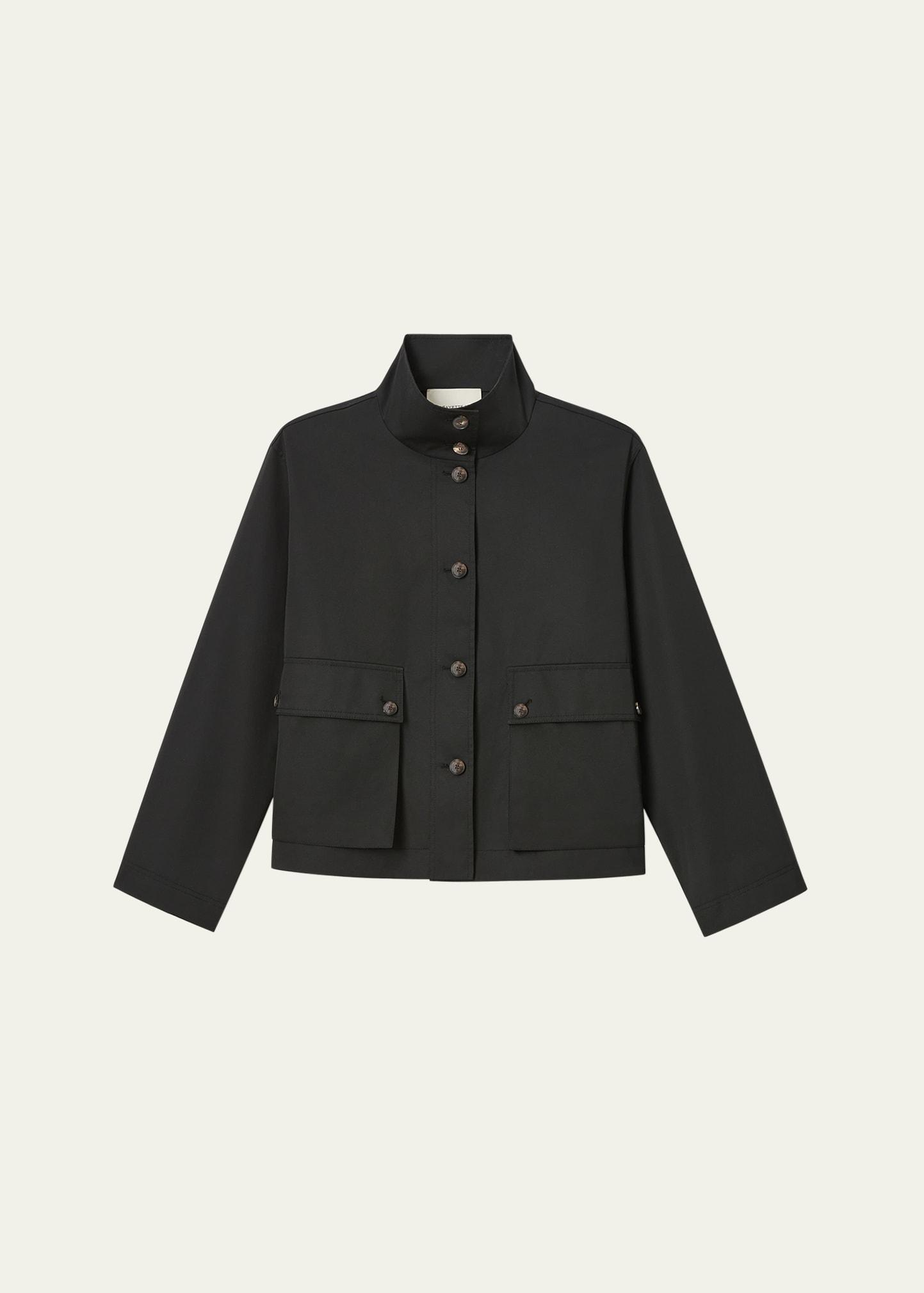 button-down technical twill jacket