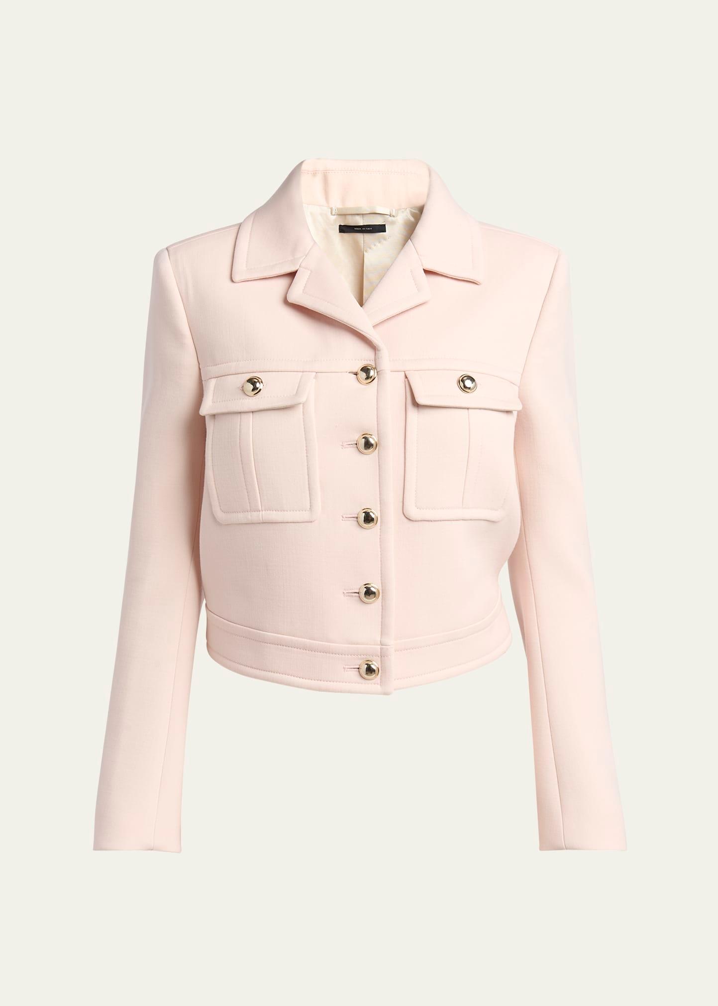 button down wool jacket