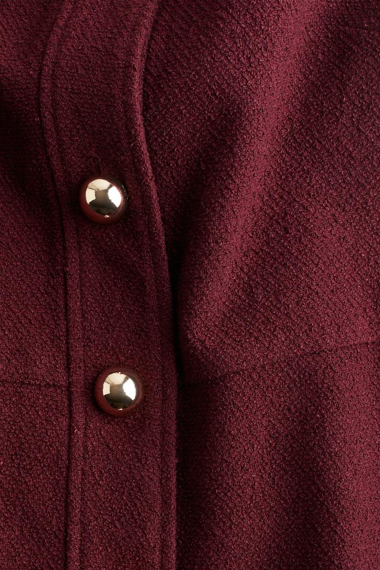 button-front dress