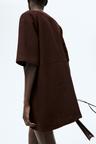 button-front dress