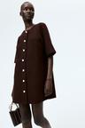 button-front dress