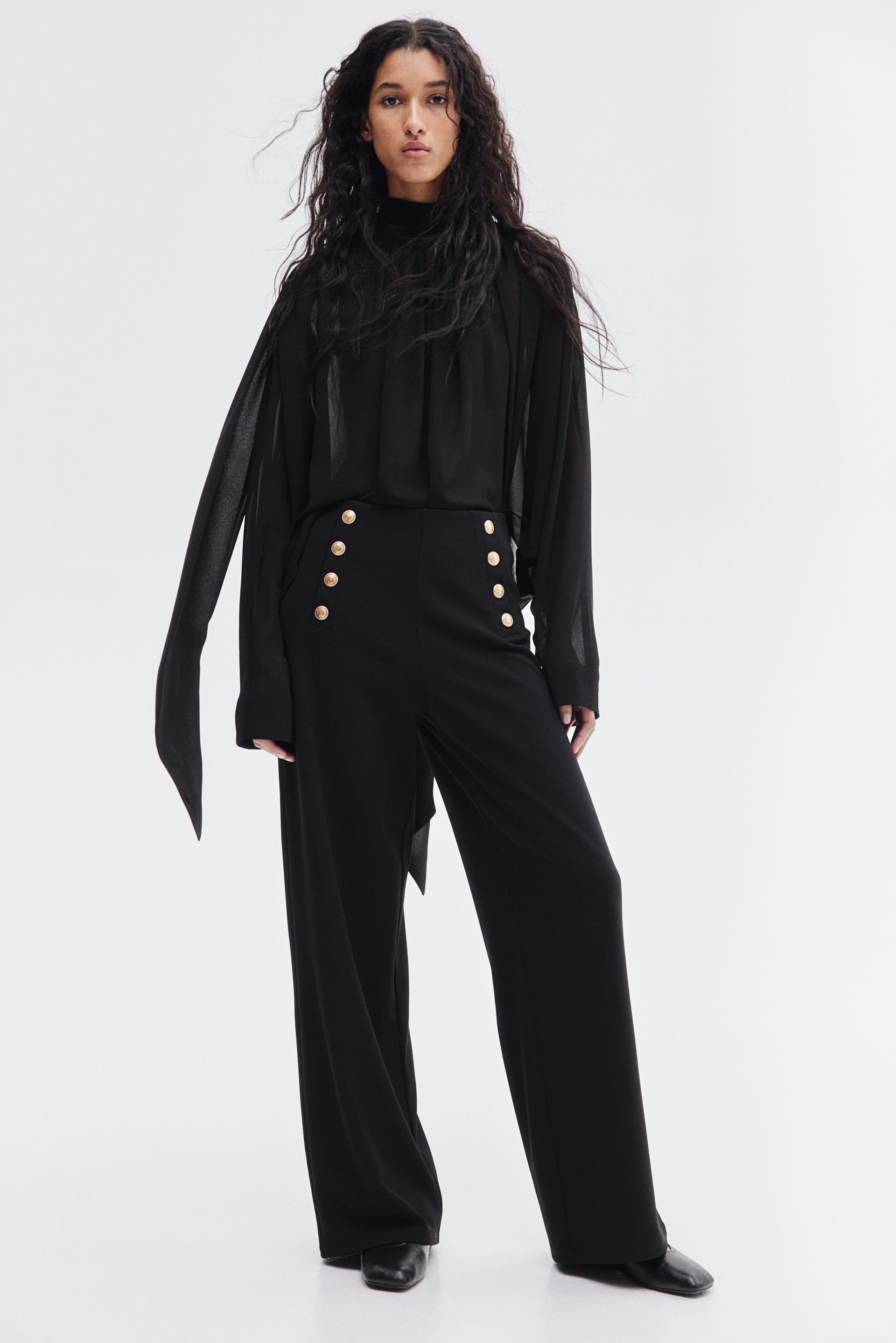 button-front pants