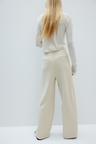 button-front twill pants