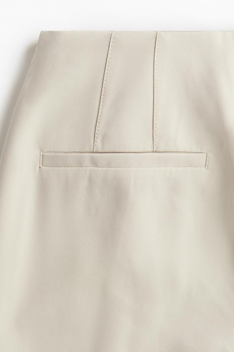 button-front twill pants