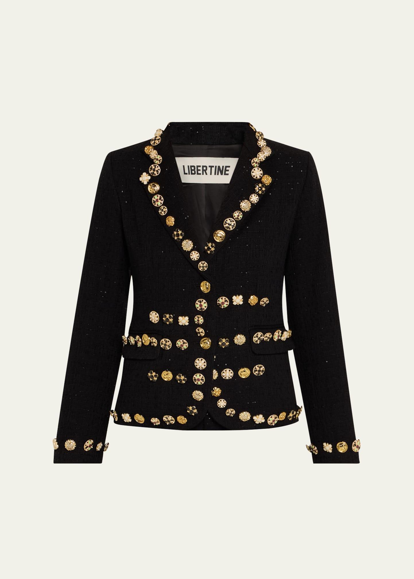 button luxe short jacket