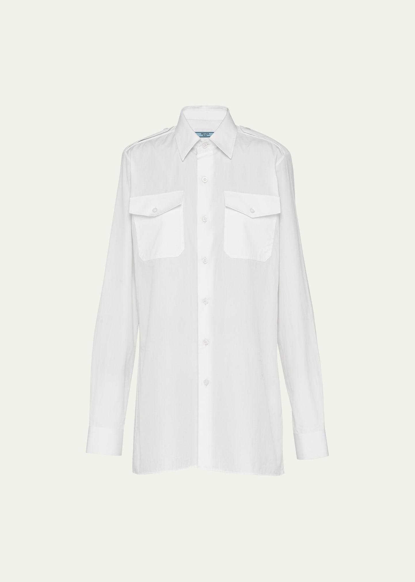 button up poplin shirt
