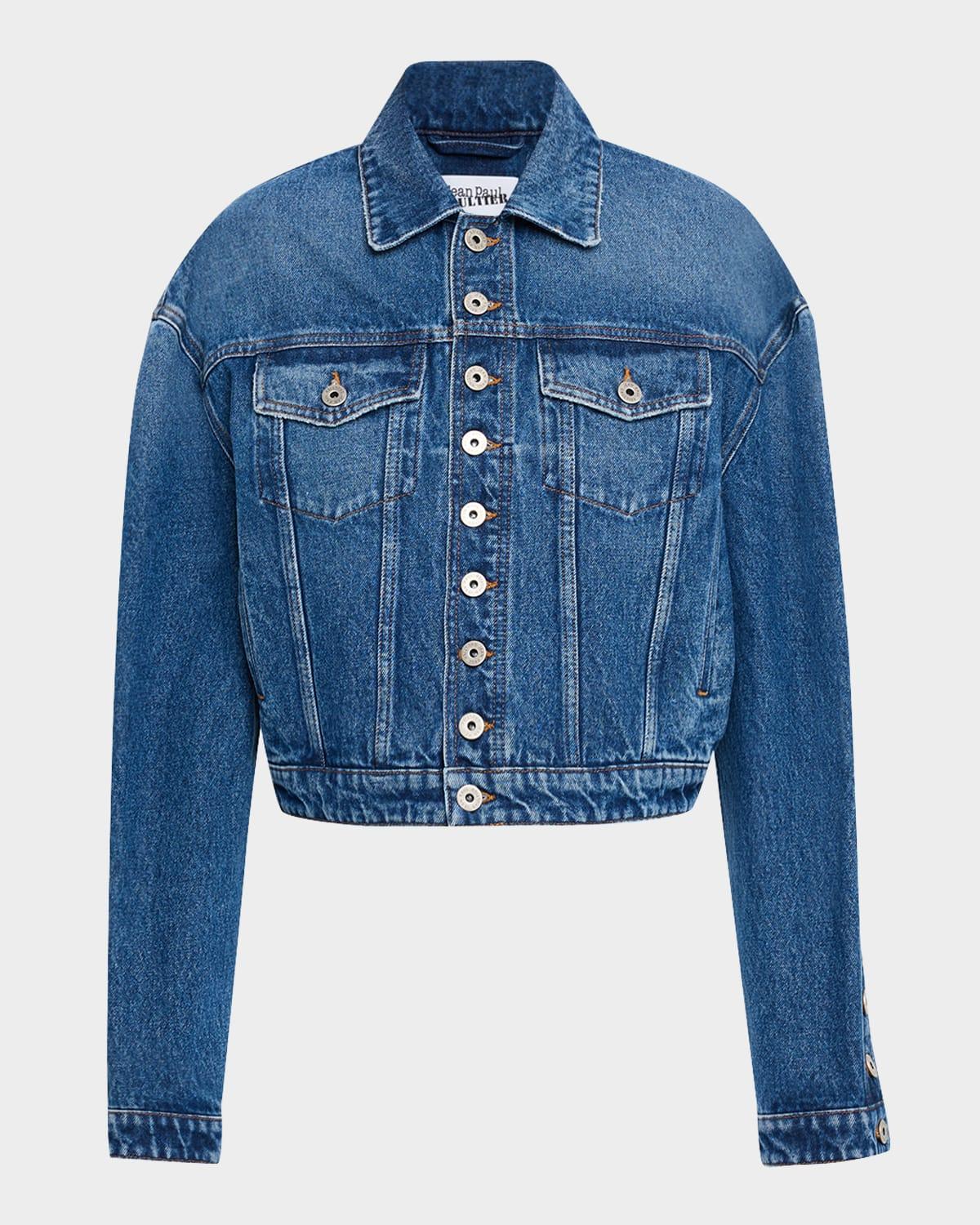 buttoned denim jacket