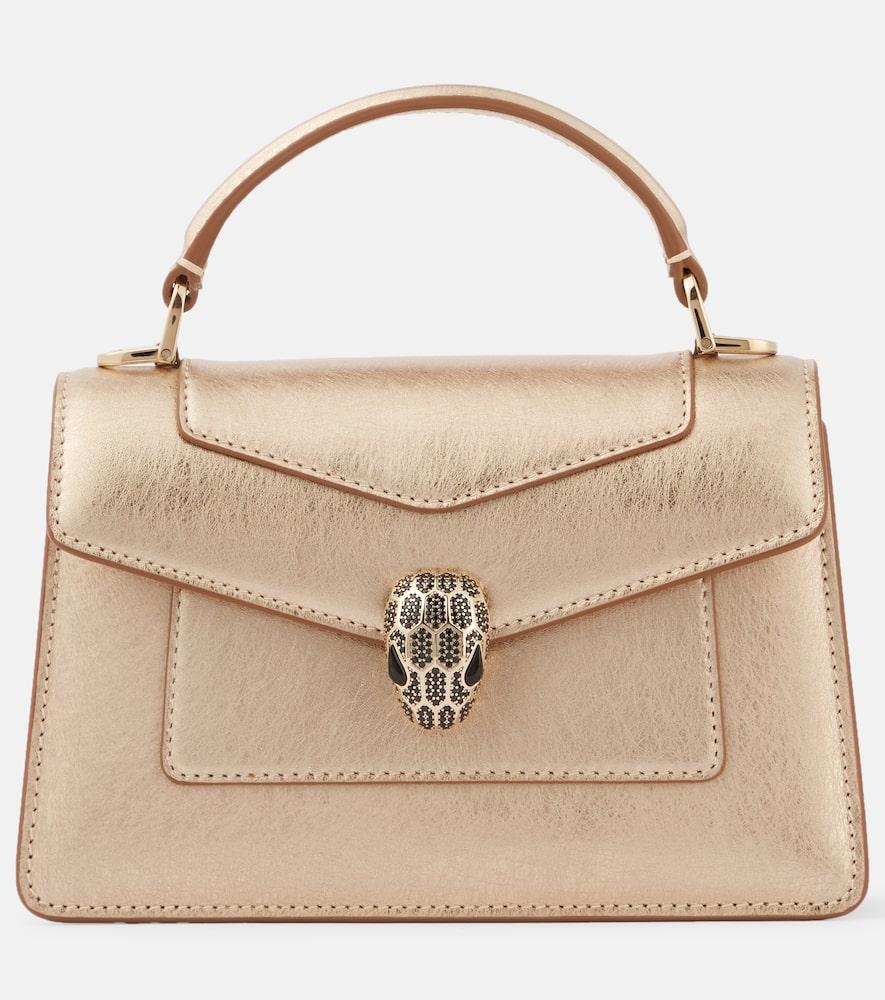 bvlgari serpenti forever mini leather tote bag