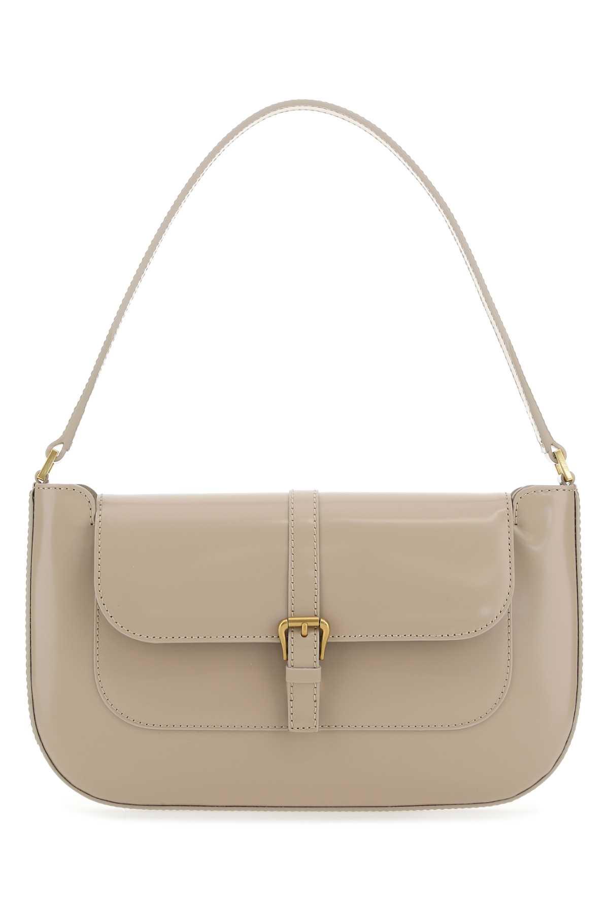 by far cappuccino leather miranda shoulder bag