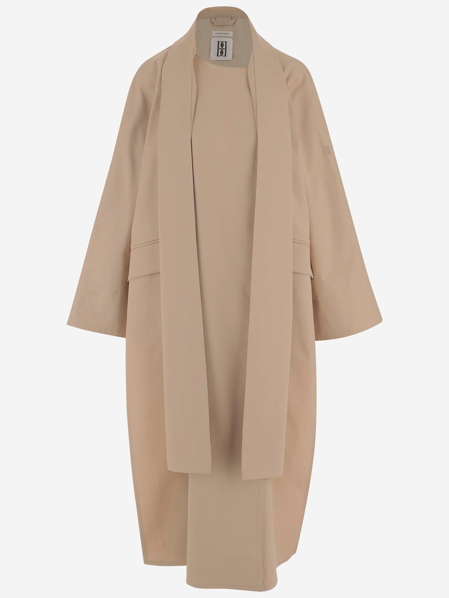 by malene birger campaign trench coat in stretch cotton