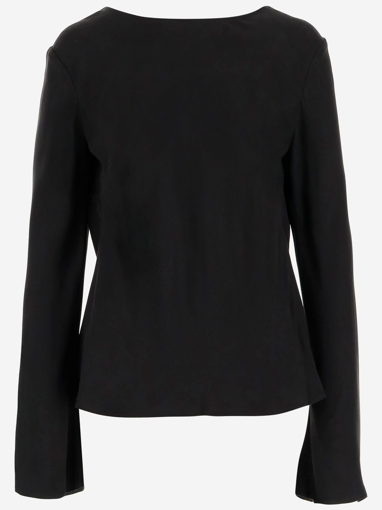 by malene birger laura shirt in cupro and viscose