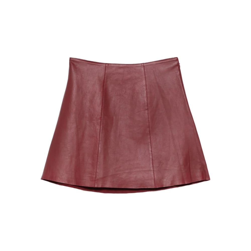 by malene birger leather skirt