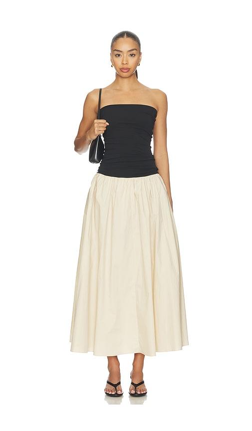 by malene birger marc dress in black,beige.
