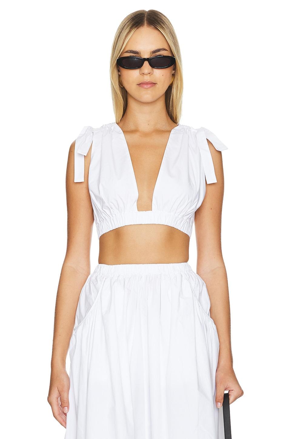 by marianna arman poplin crop top
