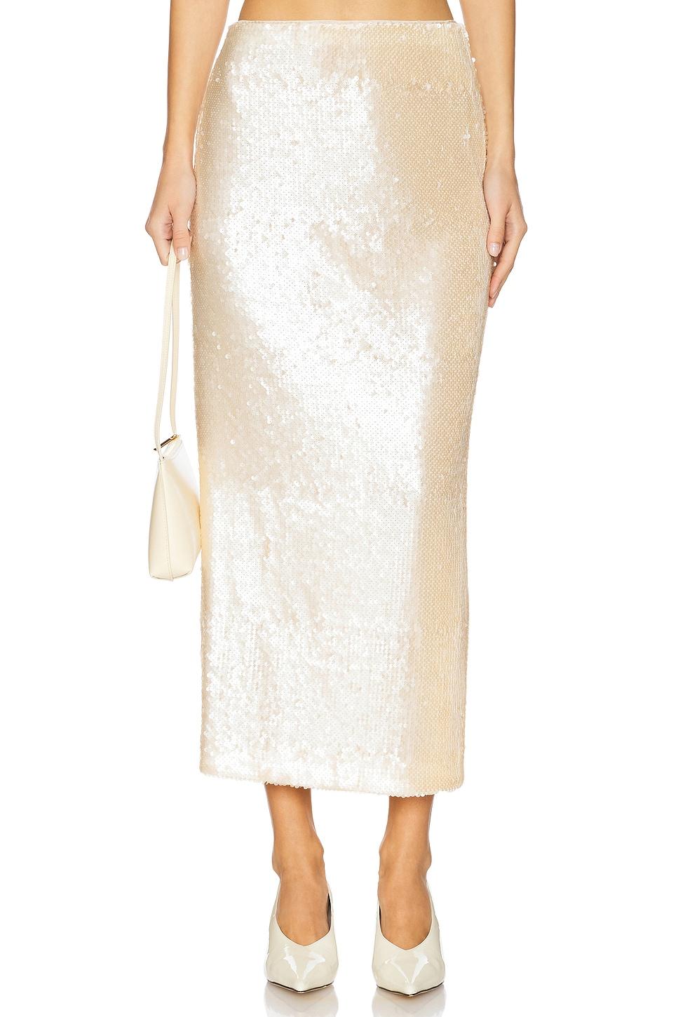 by marianna ceci sequin midi skirt