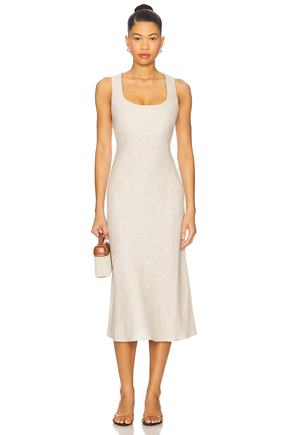by marianna eula linen midi dress