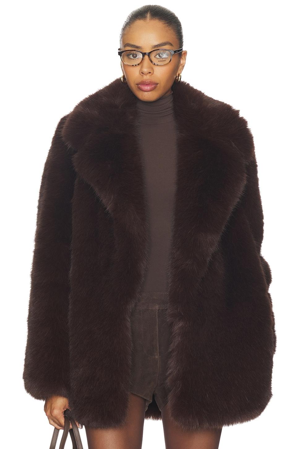 by marianna gamine faux fur jacket