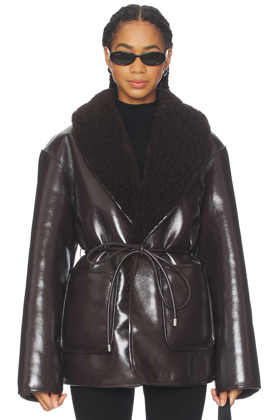 by marianna neriah reversible faux leather jacket