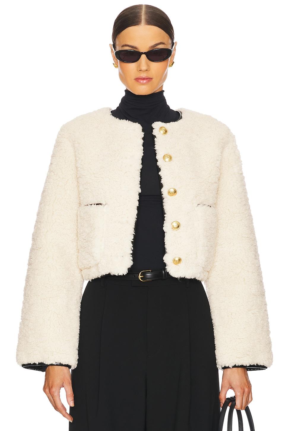 by marianna pauchet reversible faux sherpa jacket