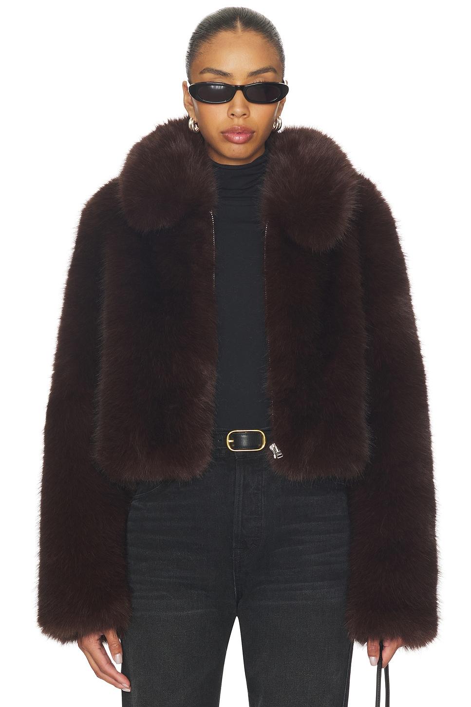 by marianna savoie faux fur jacket