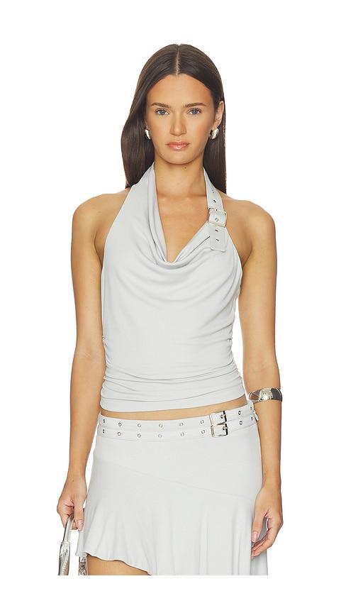 by.dyln aziel top in light grey.