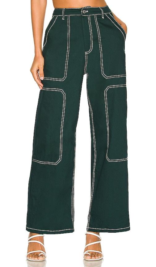 by.dyln cooper jeans in green.