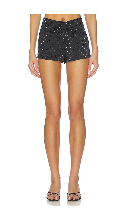 by.dyln emmeline micro short in black.